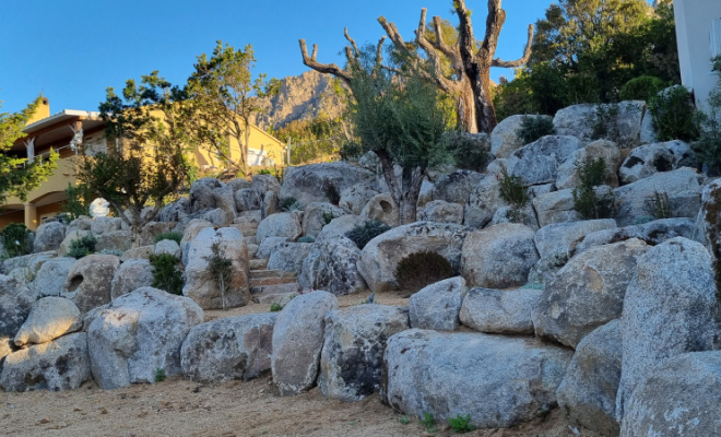 Réalisation d'un chemin d'accès pour maison individuelle, Porto-Vecchio, D.T.P